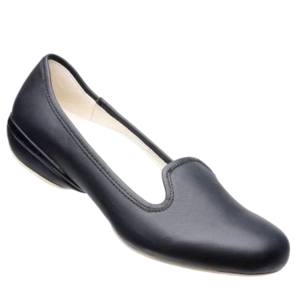 Kuru LuxeTrina Black Leather Loafer Flats 10